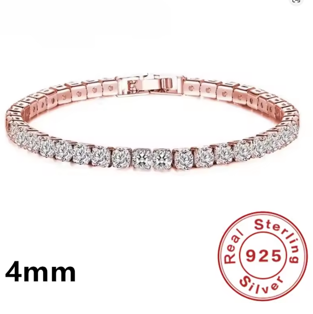 4mm Cubic Zirconia Tennis Bracelet