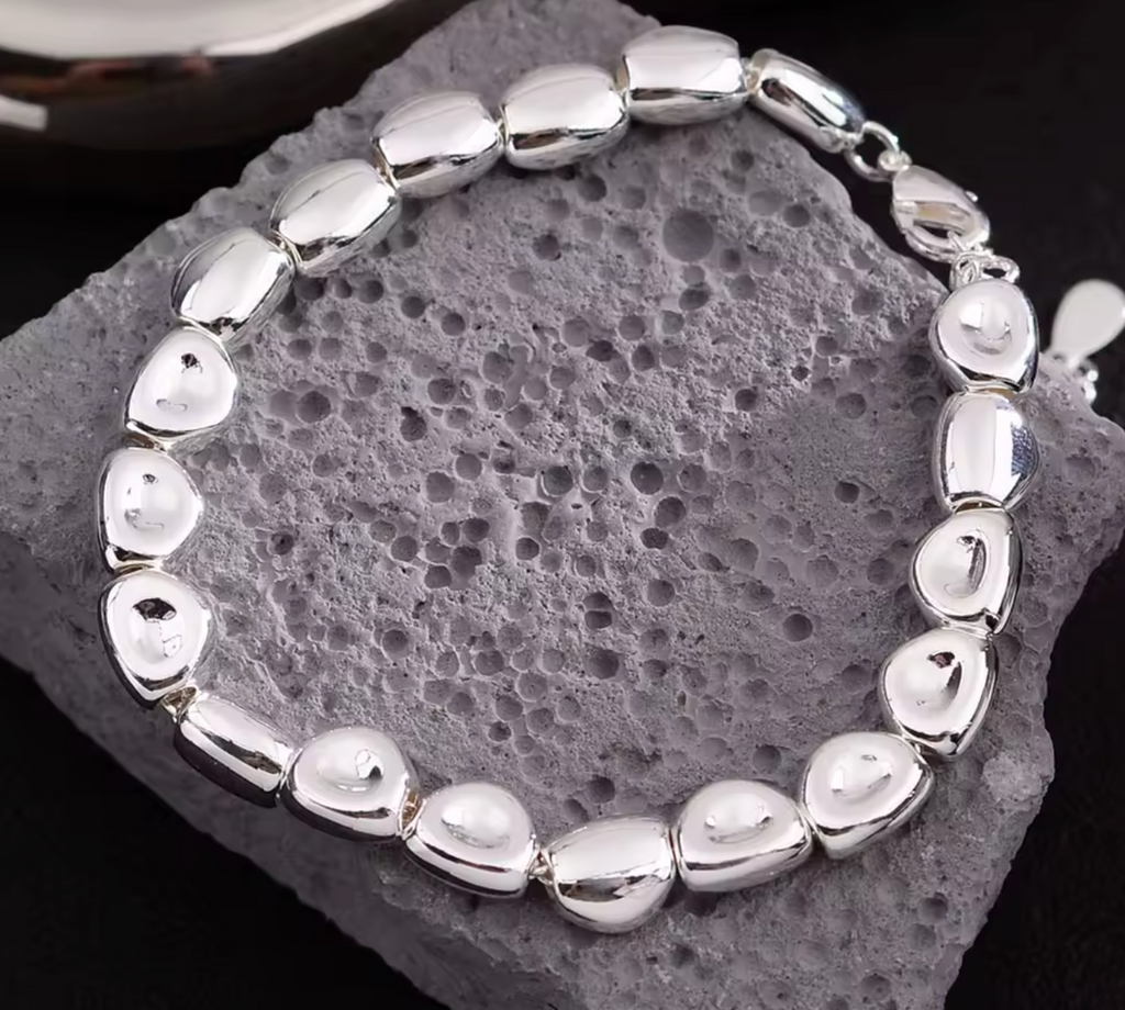 100% Solid 925 Sterling Silver Vintage Handmade Bracelet