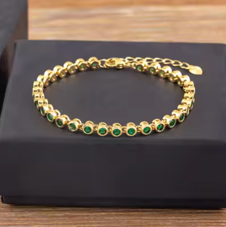 6 Colors Shiny Crystal Bracelet for Women