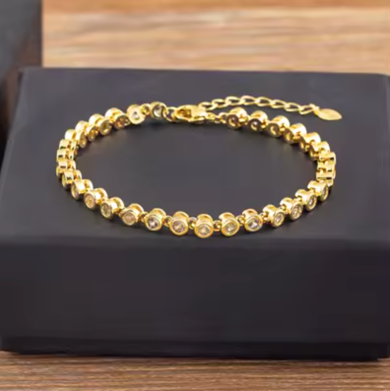 6 Colors Shiny Crystal Bracelet for Women