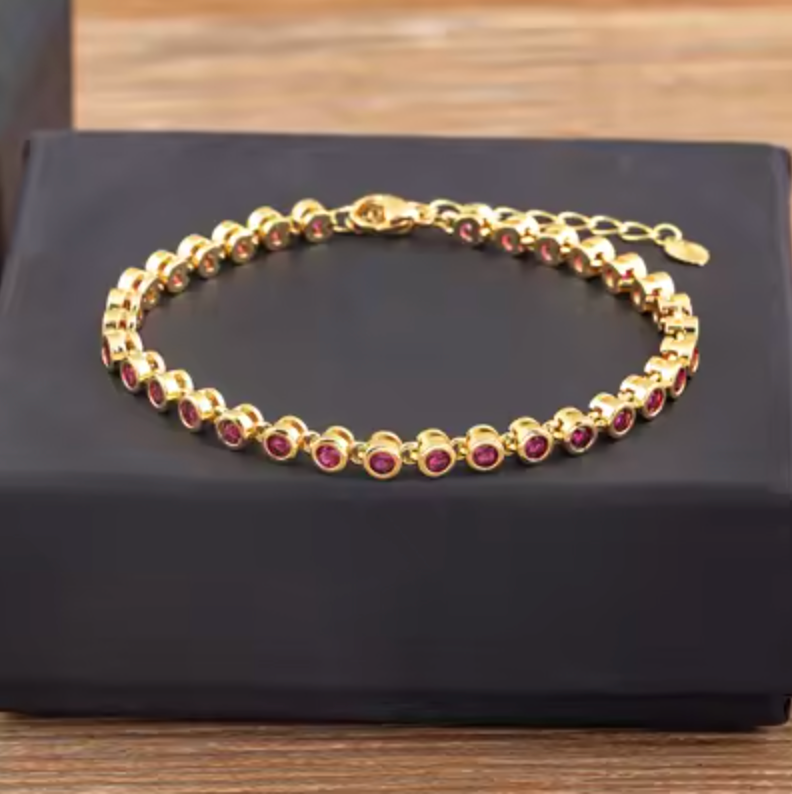 6 Colors Shiny Crystal Bracelet for Women