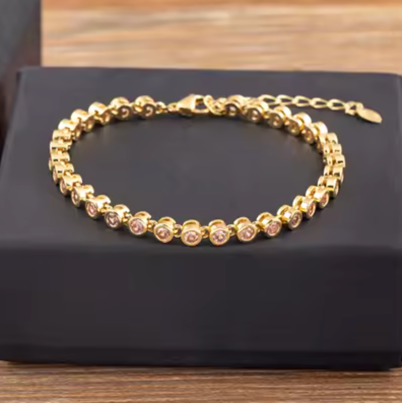 6 Colors Shiny Crystal Bracelet for Women