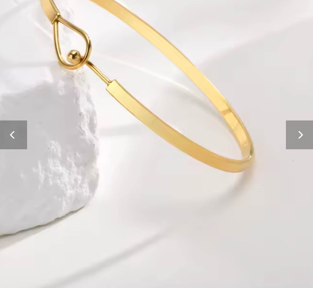 Women’s Stainless Steel Thin Gold Plated Bar Bracelet