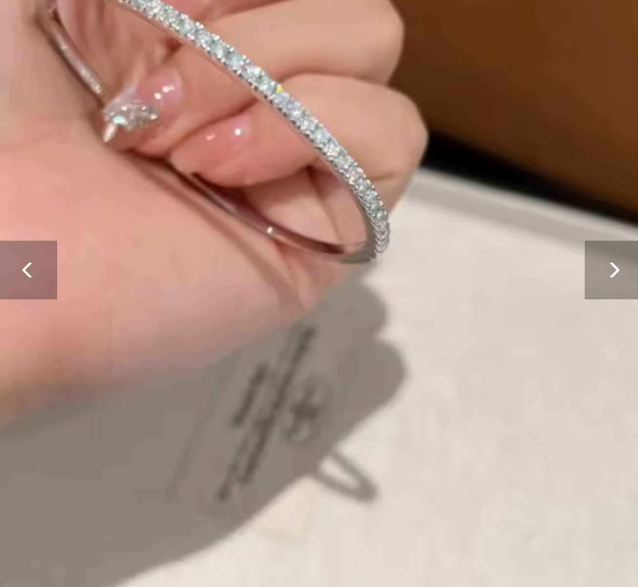 2.5mm All Moissanite Tennis Bangle for Women