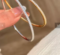 2.5mm All Moissanite Tennis Bangle for Women