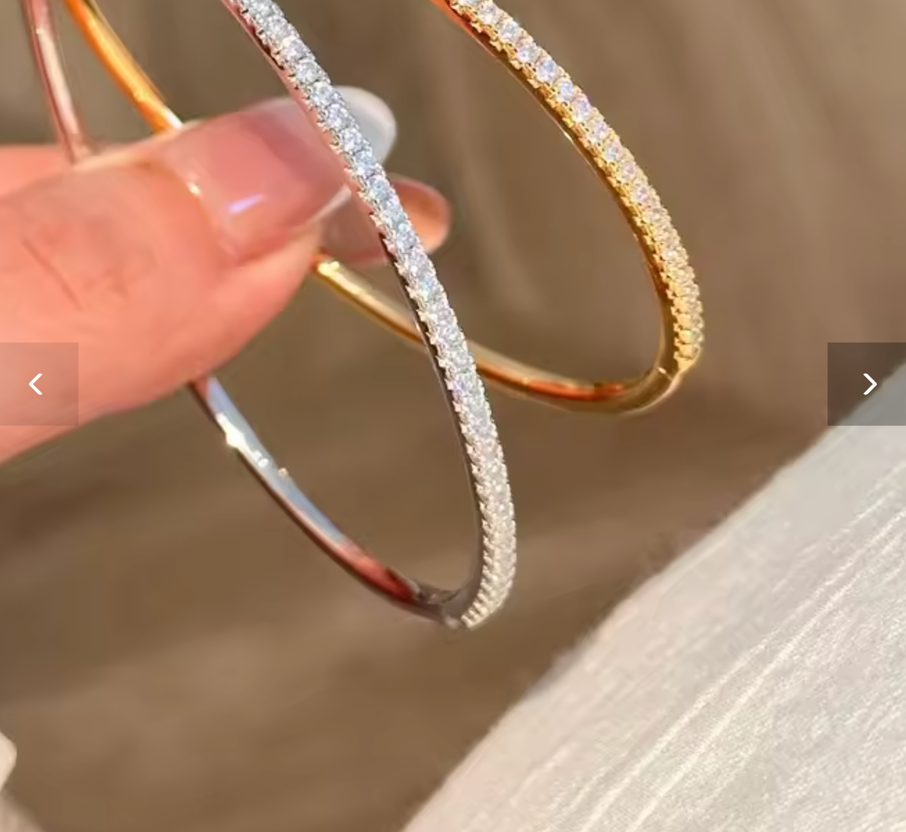 2.5mm All Moissanite Tennis Bangle for Women