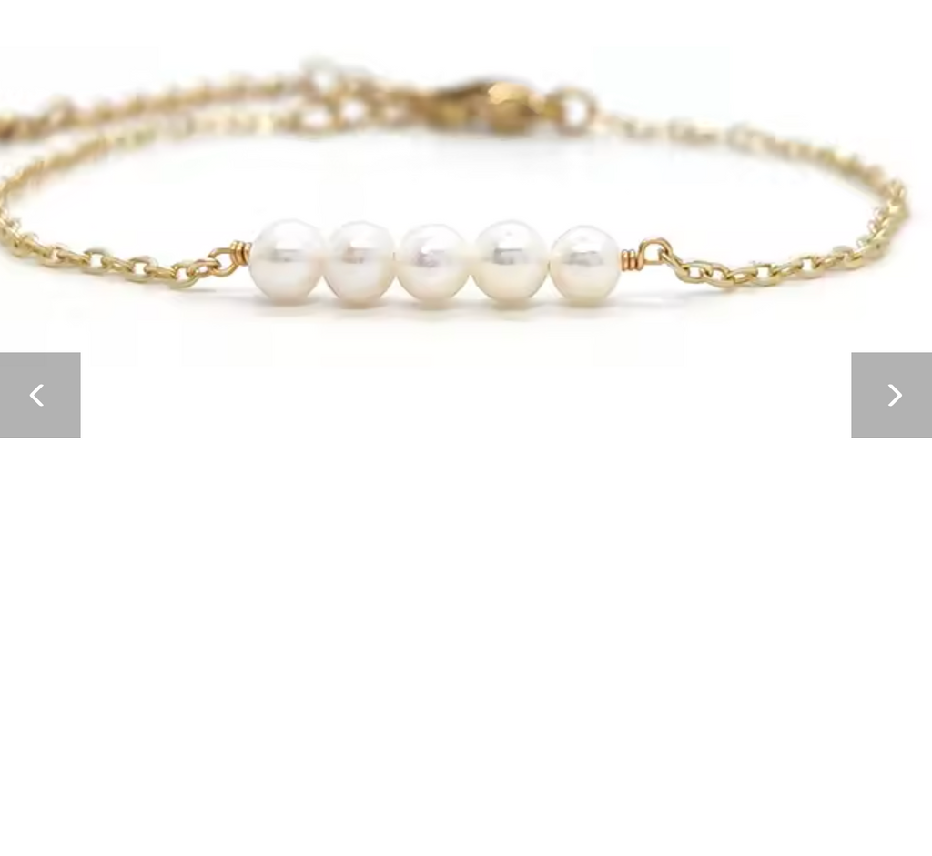 Stainless Steel Chain Bracelet with Natural Pearl for Women
